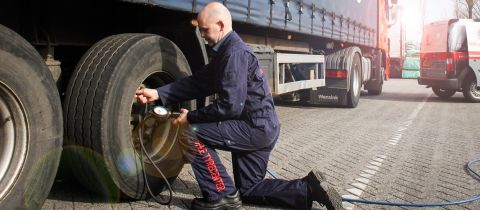 Bandenspanning vrachtwagen
